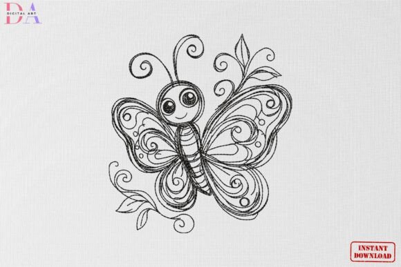 Cute Butterfly Sketch Nature Art Review