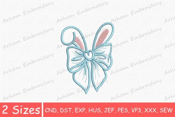 Easter Bunny Ears Bow: An Embroidery Seller’s Review