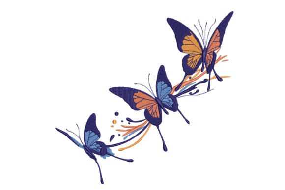 Elegant Butterfly Trio: A Sweatshirt Design Review