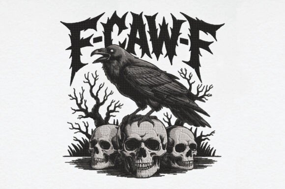 F-CAW-F: A Gothic Crow & Skull Embroidery Review