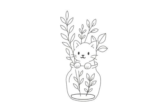 Floral Cat in Jar: A Merchandise Design Review