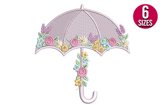 Floral Umbrella: A Craft Fair Embroidery Review