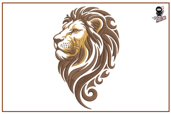 Lion Portrait: Etsy Seller Embroidery Review