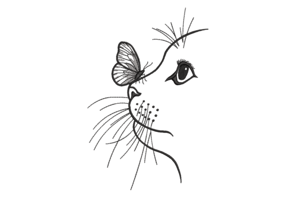 Minimalist Cat Face: A Holiday Embroidery Review