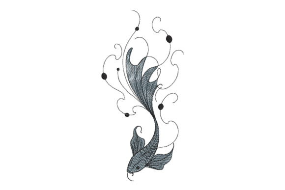 Minimalist Koi Fish Line Art: An Embroidery Review