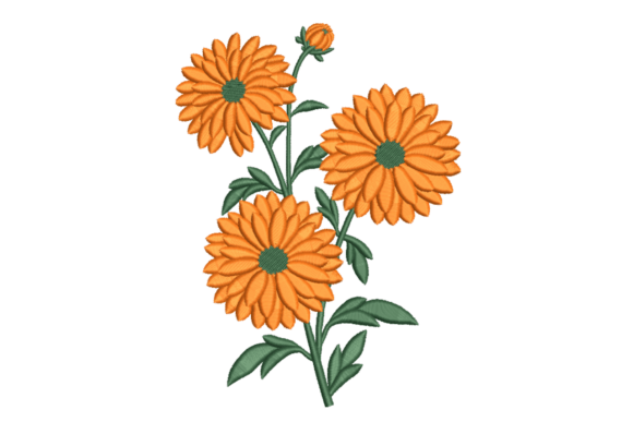 Orange Garden Blooms: A Seasonal Embroidery Review