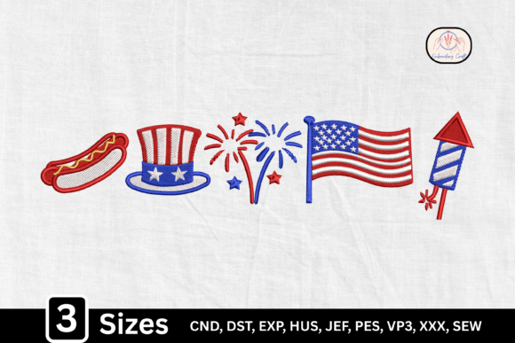Patriotic 4th of July USA: Embroidery Design Review