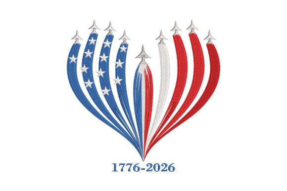 Patriotic Fireworks 1776-2026: An Embroidery Review