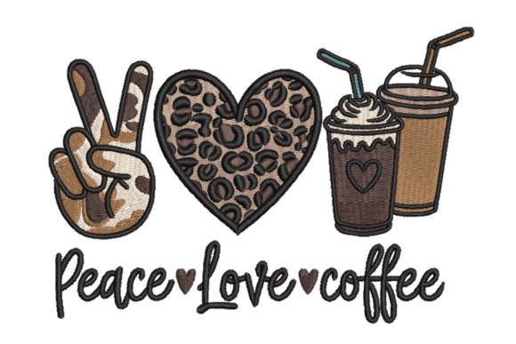 Peace Love Coffee: Sweatshirt Embroidery Review