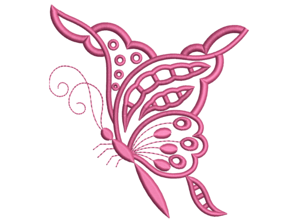 Purple Butterfly Corner Design: A Stitch-Out Review