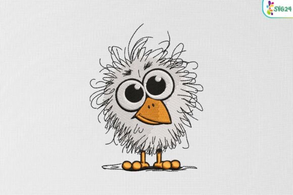 Reviewing the Funny Fluffy Bird Embroidery Design
