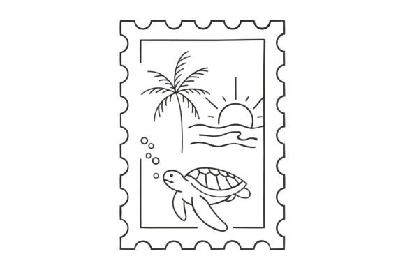 Sea Turtle, Palm Tree, and Sun Design Review