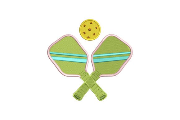 Serving Up Style: The Pickleball Embroidery Design